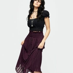 Disturbia Enola Sheer Check Co-Ord Skirt